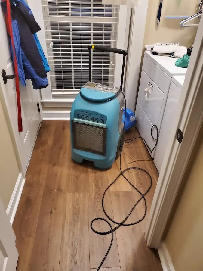 Commercial dehumidifier deployed for Flood Damage Cleanup in Dunmore